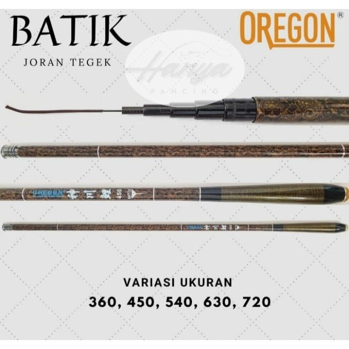 Joran Tegek Oregon Batik 360 450 540 630 Carbon Action Medium - 360 cm