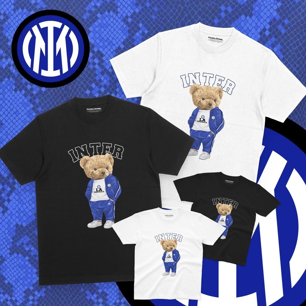 Toko Kaos Combed - Kaos Inter Milan " Bear Inter Milan " - IternistiNerazzurri
