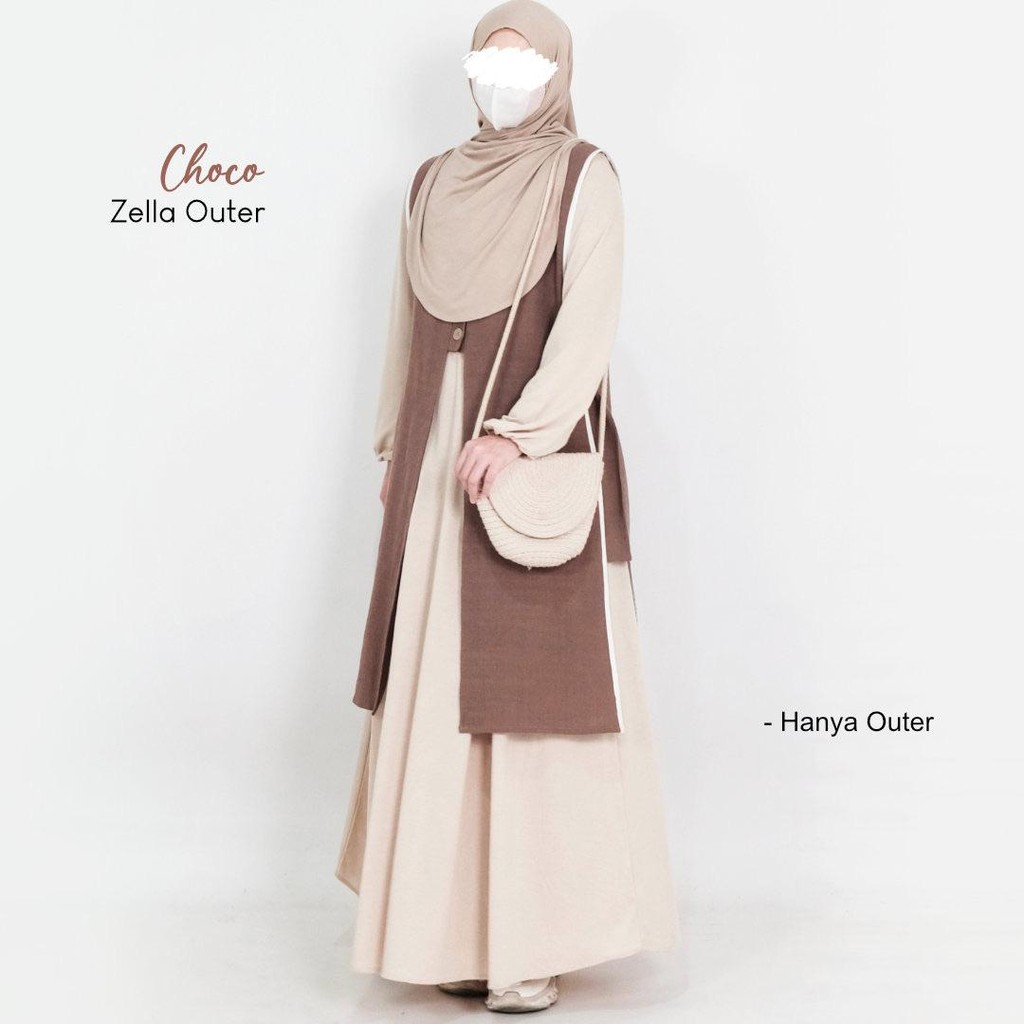 Mininos Zella Outer | Luaran Basic Daily Linen Remaja Muslimah terbaru