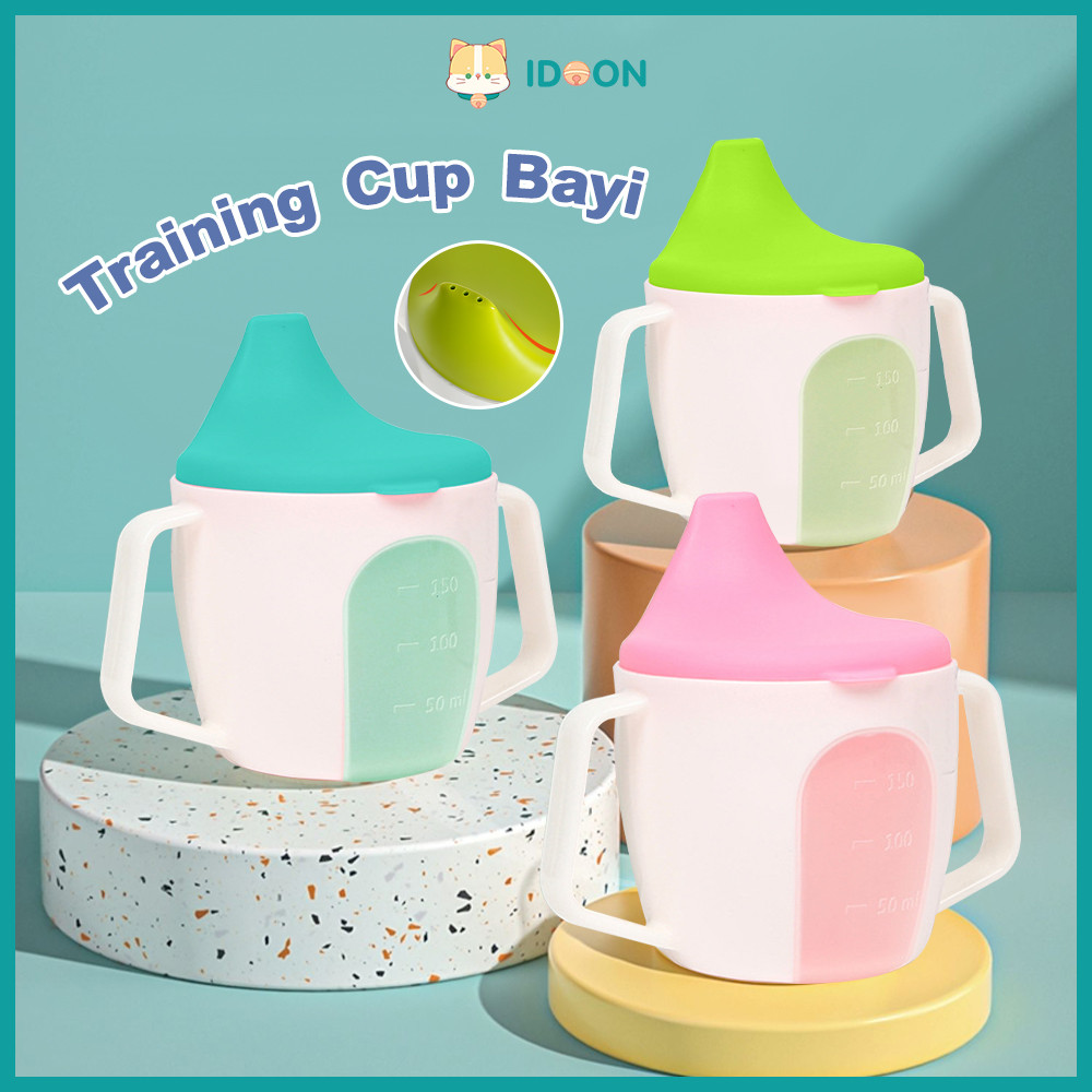 IDOON Botol Minum Cangkir Bayi Training Cup Mug Bayi Anti Tumpah