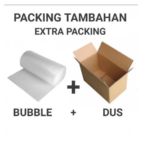 

Bubble Wrap + Dus Kardus Karton tambahan packing