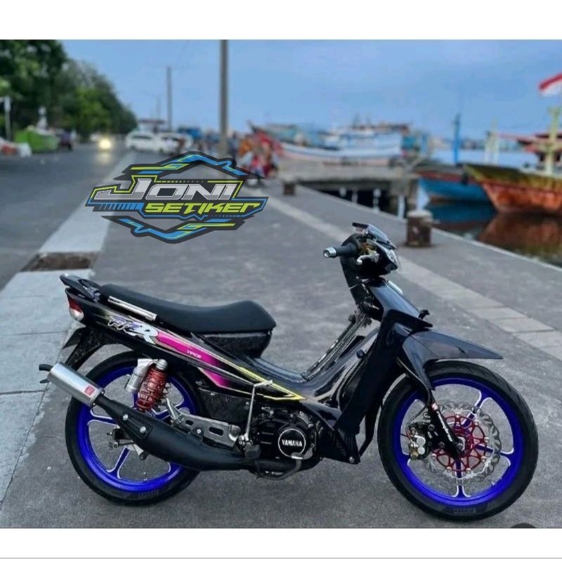 Striping lis sticker standar ORI yamaha fiz r fizr 1996 1997 1998 hitam lis pink stiker fiz striping