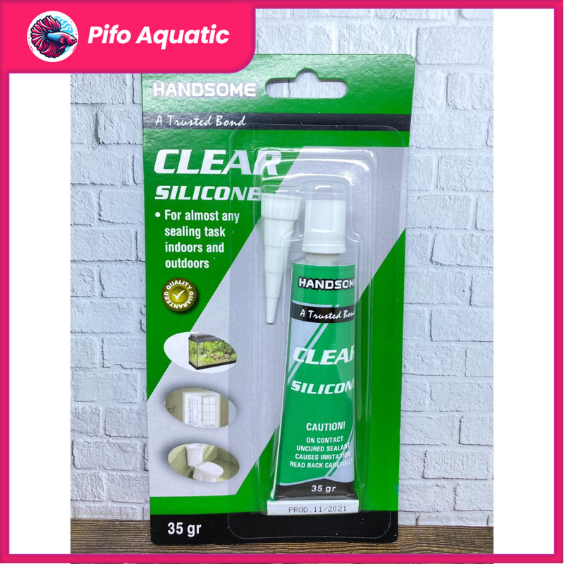 

Lem Kaca Aquarium Lem Silicon Sealant Tube KECIL - 35 gram Pifo Aquatic