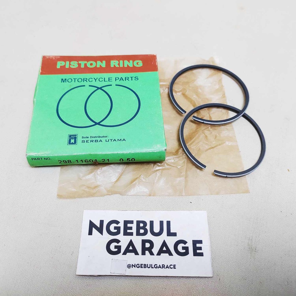 Ring Piston V75 V 75 OS50 YAMAHA HIJAU SERBA 298 11601 21