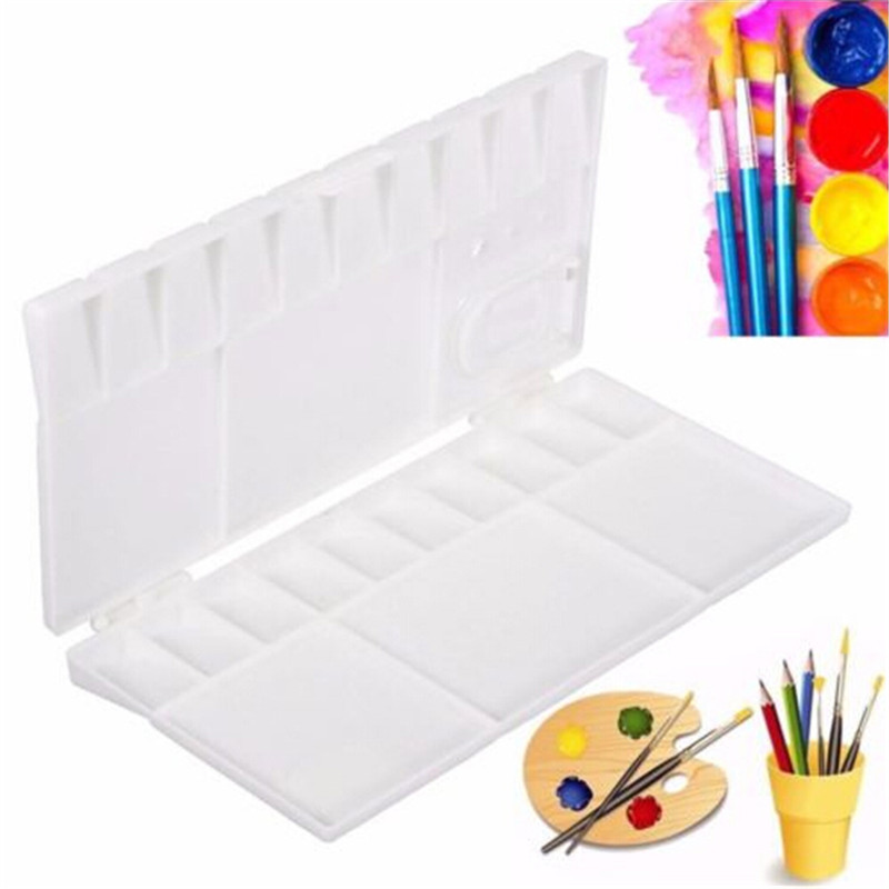 

1PC 25 Grids Palette Large Art Paint Tray Artist Oil Watercolor Plastic Palettes For Painting Drawing Supply Kids Drawing Toy