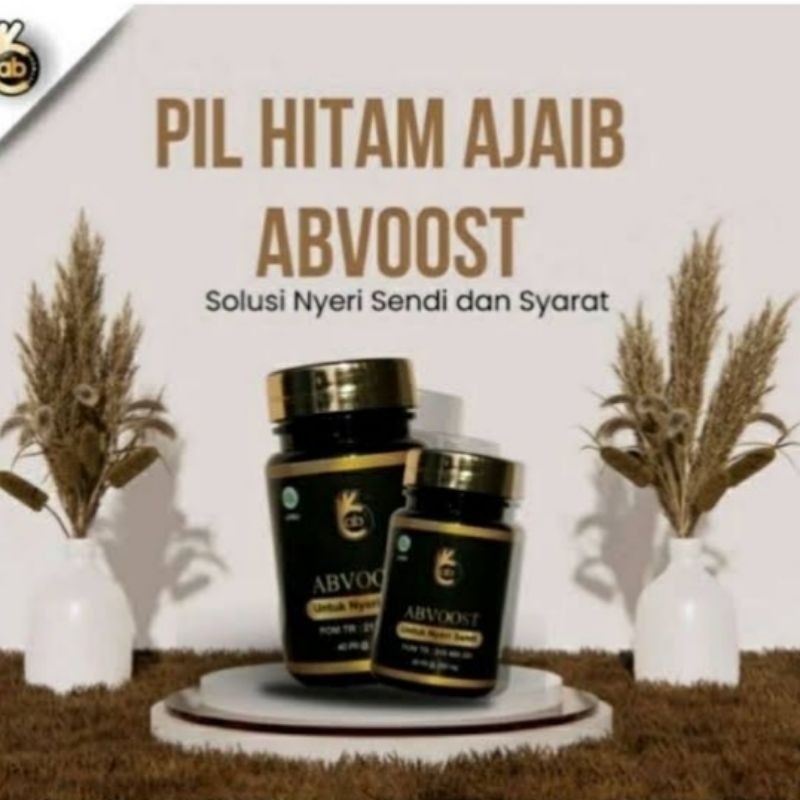 ABVOOST 1 BOTOL ISI 40 PIL HITAM AJAIB TERBAIK ORIGINAL