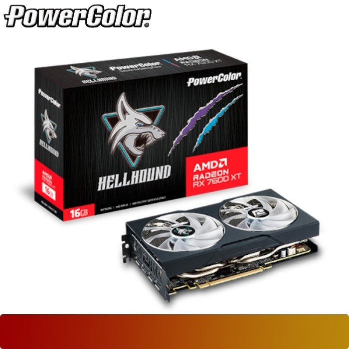POWERCOLOR Hellhound AMD Radeon RX 7600 XT 16GB GDDR6