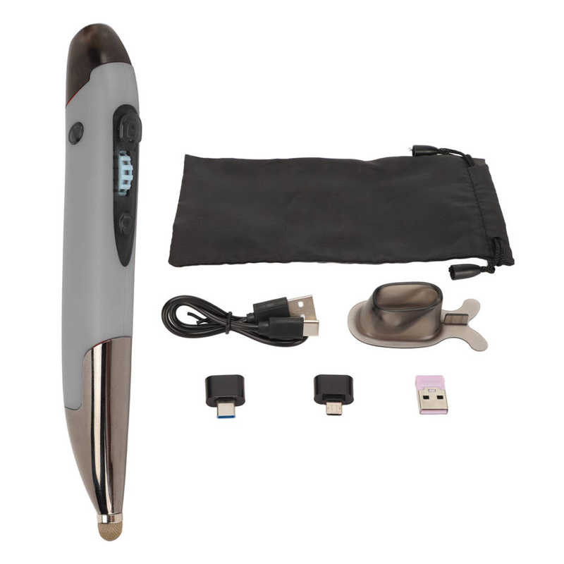 Wireless Pen Mouse Rechargeable Luminous Silent Small Portable Bluetooth 2.4g Dual Mode Wireless Pen