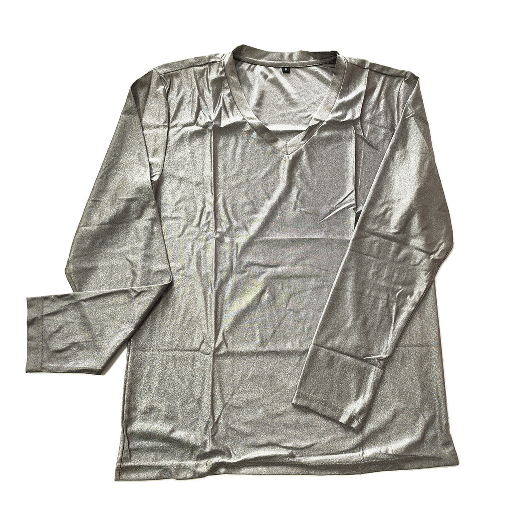 Conductive Silver Fiber Long-sleeve Underwear Antibacterial EMF/EMI/RF Blocking Anti-radiation Farad