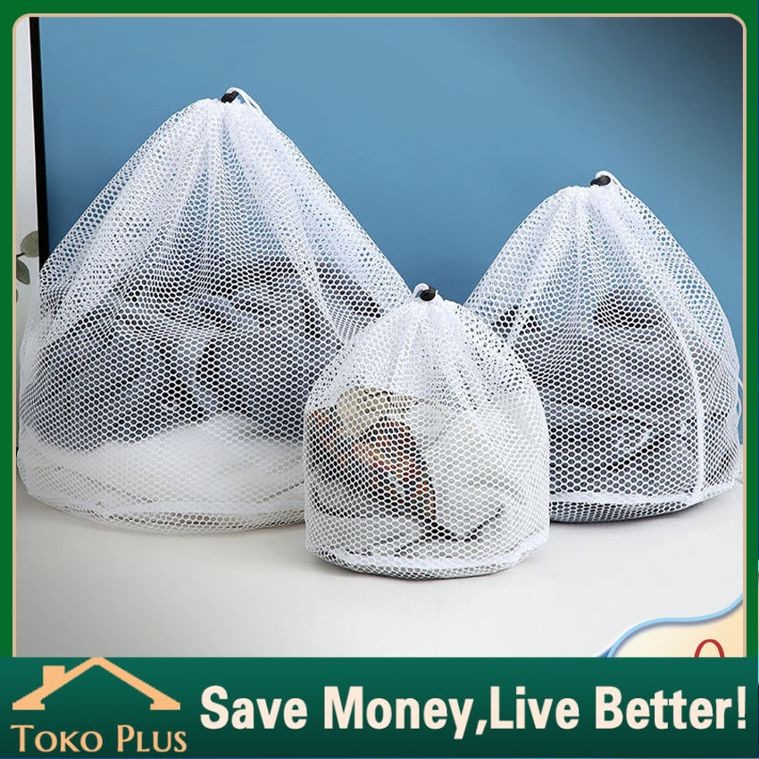 Jaring Laundry Bag Serut Jumbo Laundry Net Serut Kantong Jaring  Baju Kotor Kantong Jaring Serut Unt