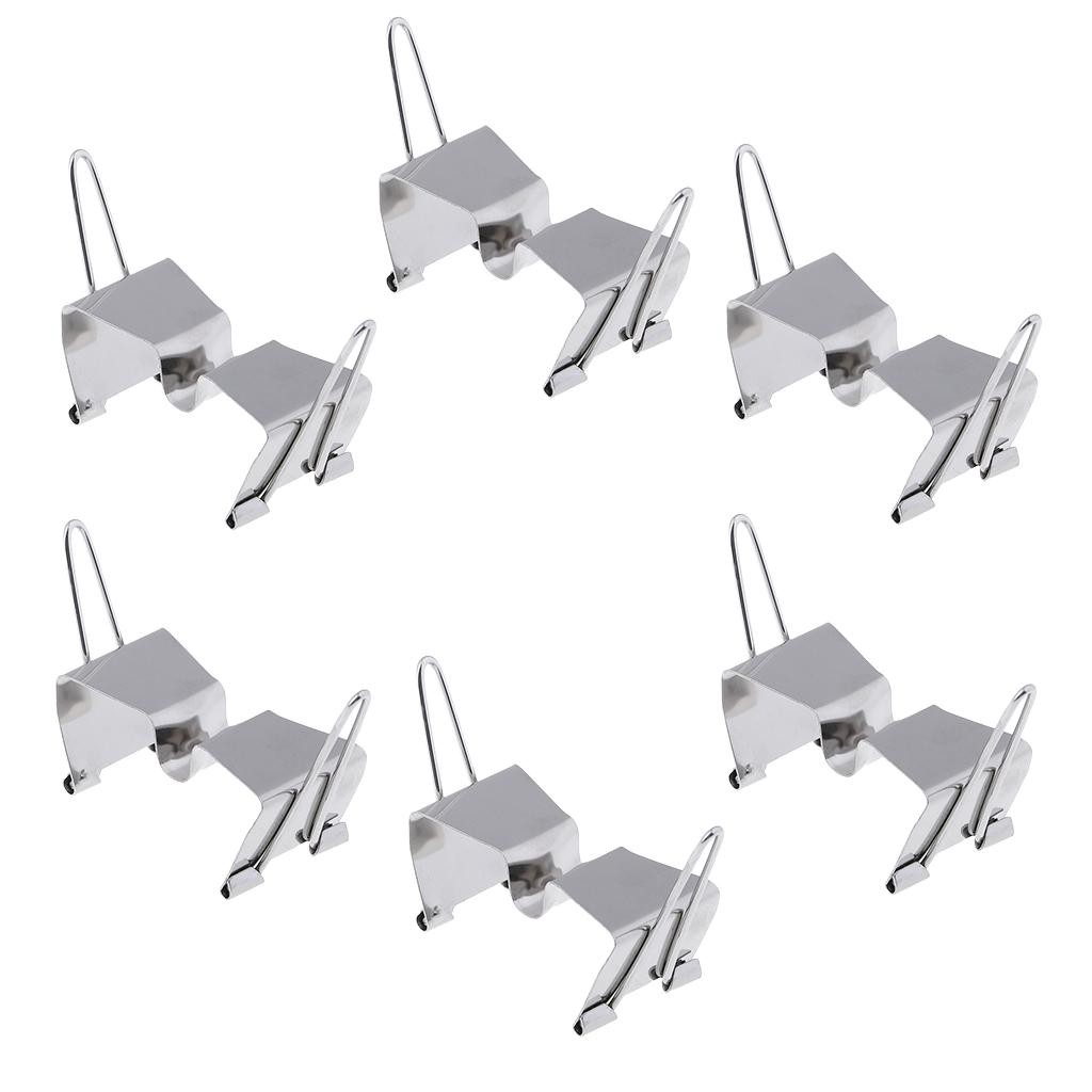 

6x Stainless Steel Wet Canvas Carrier Clips Art Supply for Painting