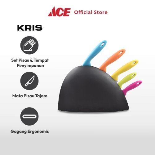 Kris Set 5 Pcs Pisau Dapur Multifunctional Cooking Knife Kitchen Tools