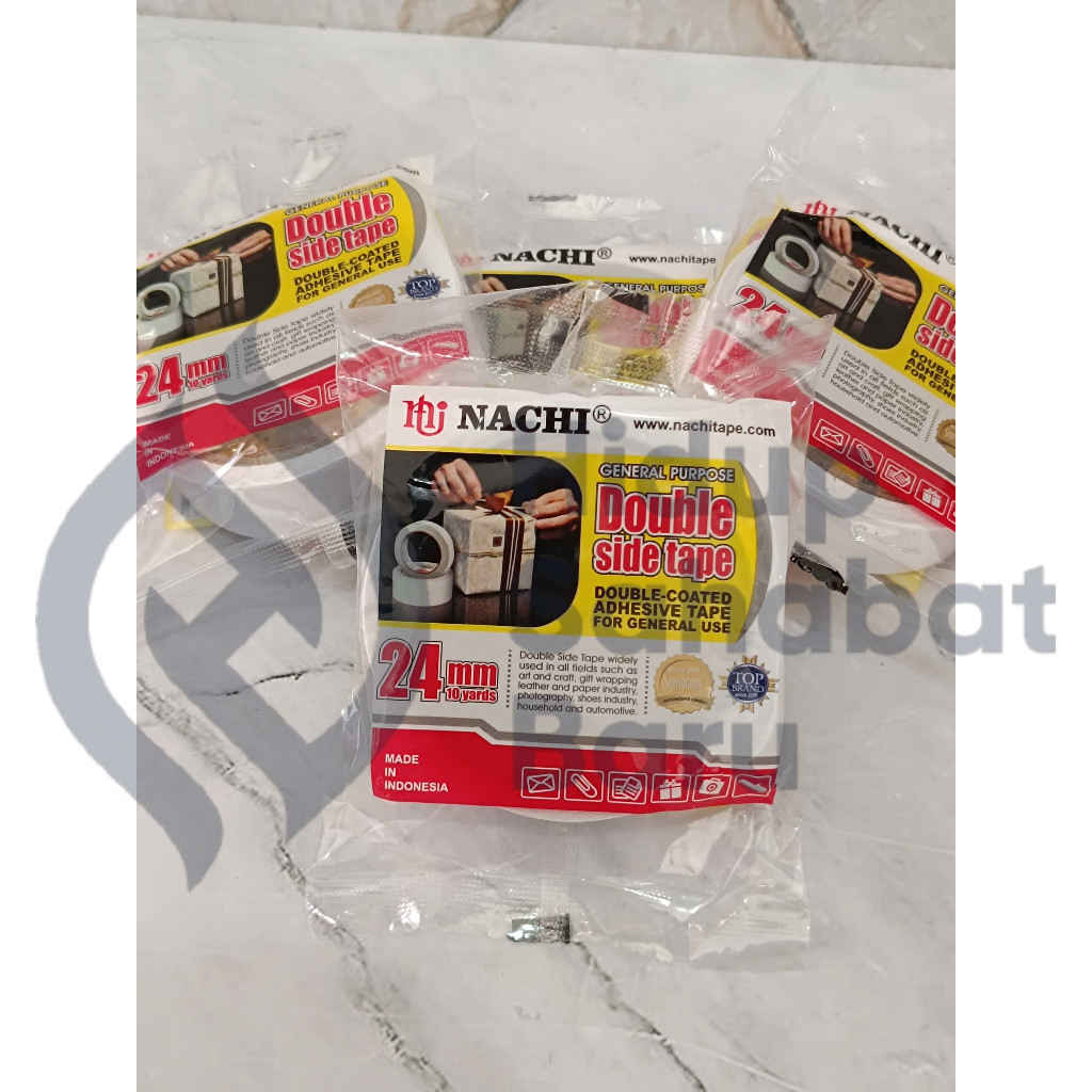 

SATUAN ( 1 BIJI ) Double Tape Nachi 1 Inchi 24mm x 10 Yard