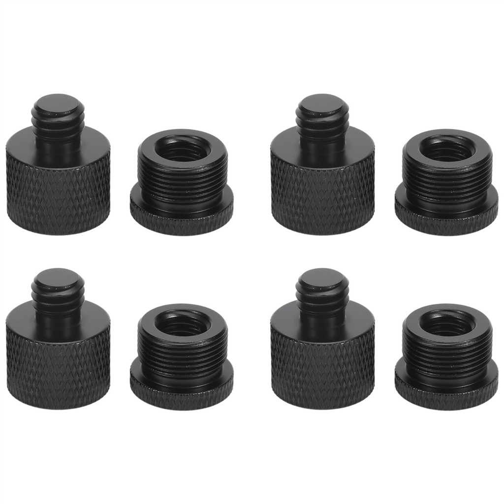 

8 Pcs Mic Thread Adapter Set 5/8 Female to 3/8 Male and 3/8 Female to 5/8 Male Screw Adapter Thread for Micr Stand Mount