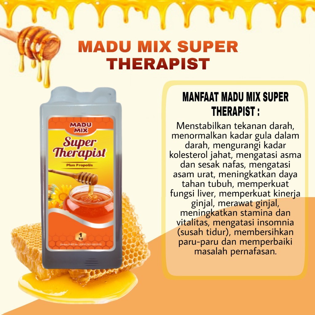 

Madu Mix Super Therapist 1kg plus propolis