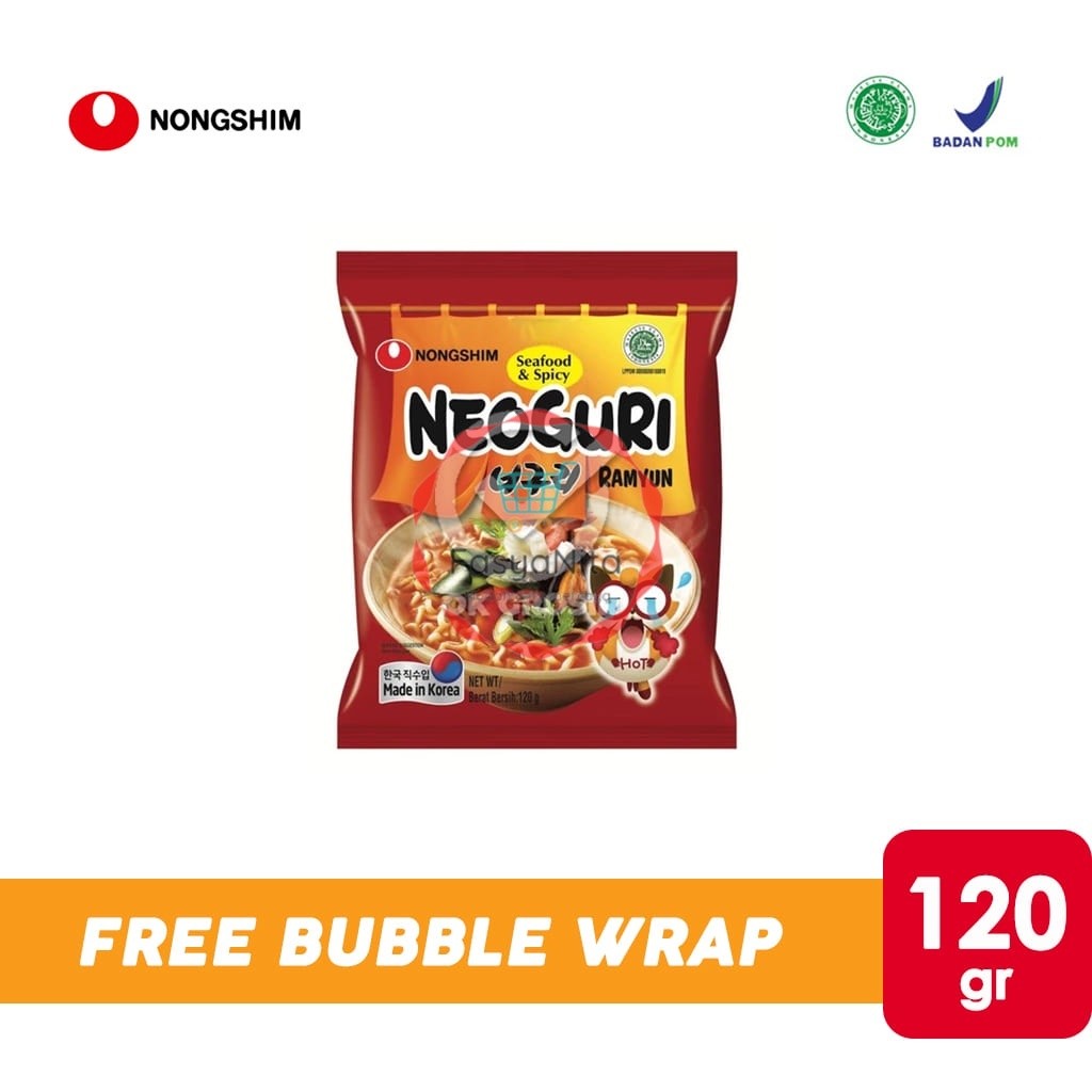 

Nongshim Neoguri Seafood & Spicy Ramyun / Mie Instant Rasa Seafood Pedas (120 g) - Fasyanita Denpasar