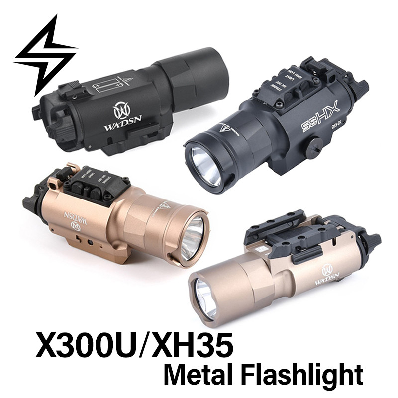 WADSN Metal Surefir X300 Ultra XH35 Weapon Gun Light Airsoft SF X300U Flashlight Glock G17 G19 Pisto
