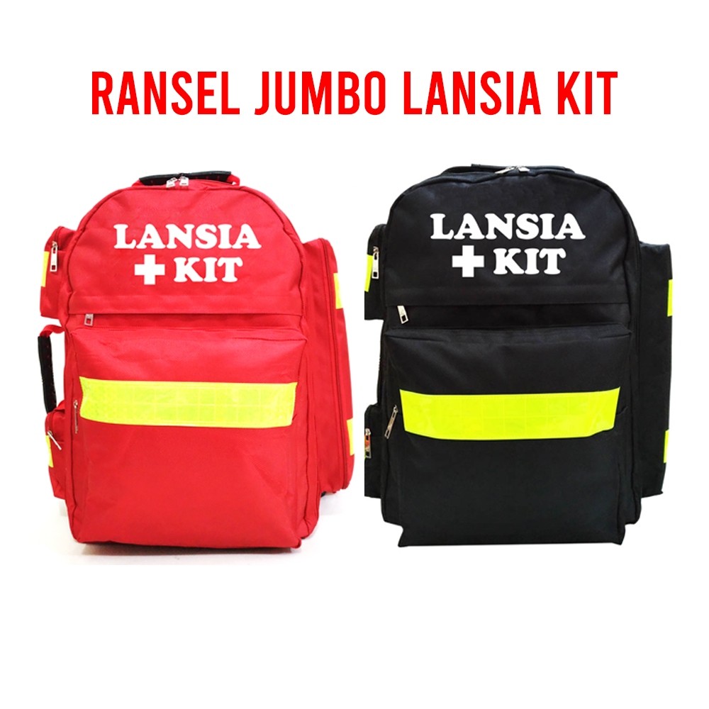 Ransel Jumbo LANSIA KIT Emergency Kit Tas Perlengkapan Medis P3K Ransel Medical Bag Tas Kesehatan