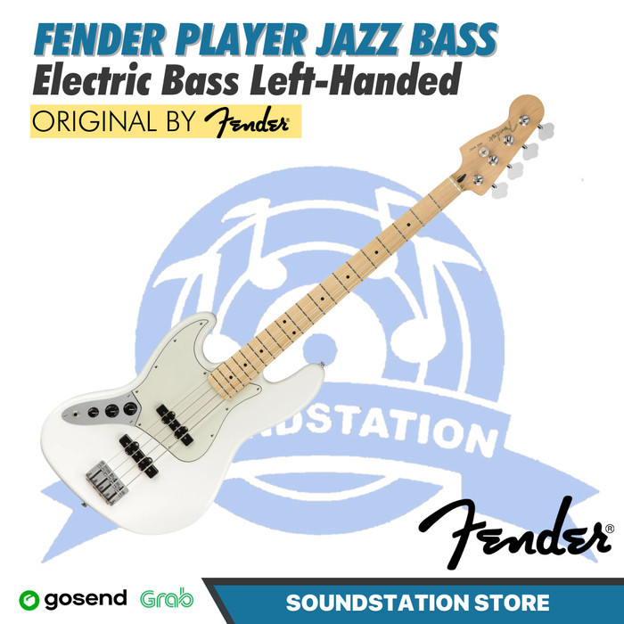 Fender Player Jazz Bass Left-Handed Bass, Maple FB - Bass Elektrik