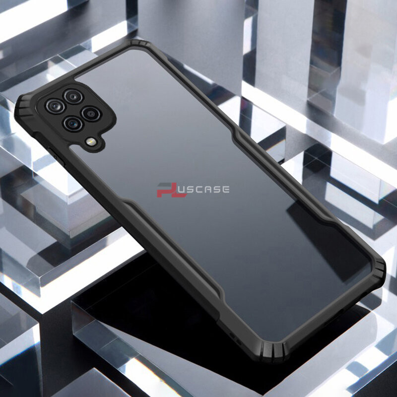 For Samsung Galaxy A12 M12 Phone Case Smooth Protection Air Cushion Shockproof Hard Cover Casing HP