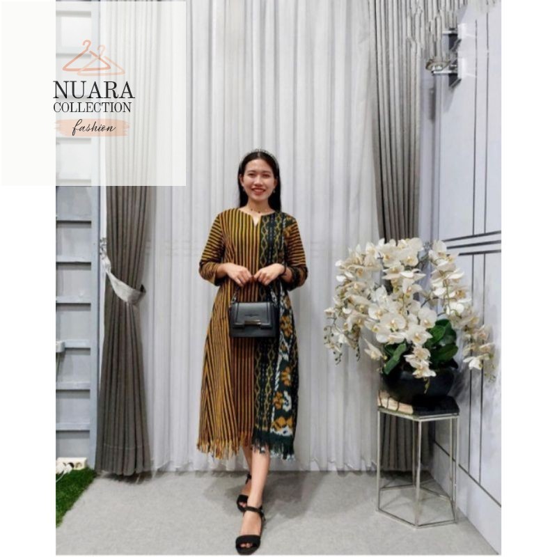 TUNIK TENUN-TUNIK TENUN ETNIK-TUNIK MODERN-BAJU TENUN WANITA-BAJU PESTA