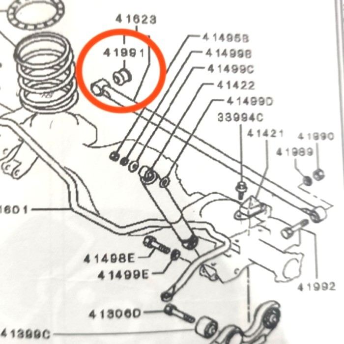 bushing arm belakang pajero sport bushing sway bar rod