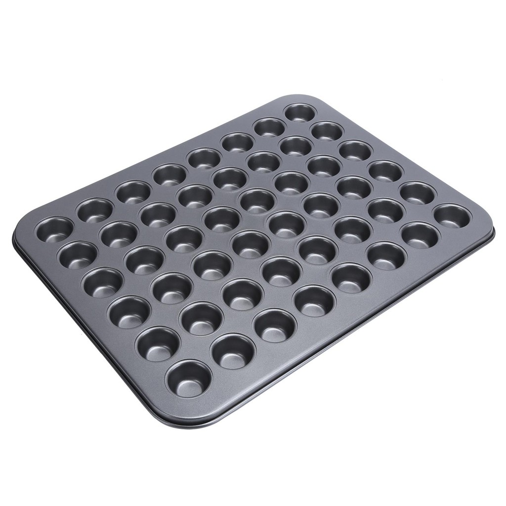 

48 Cup NonStick Mini Round Cupcake Pan Baking Tray Bakeware Cooking Accessory with Nozzles