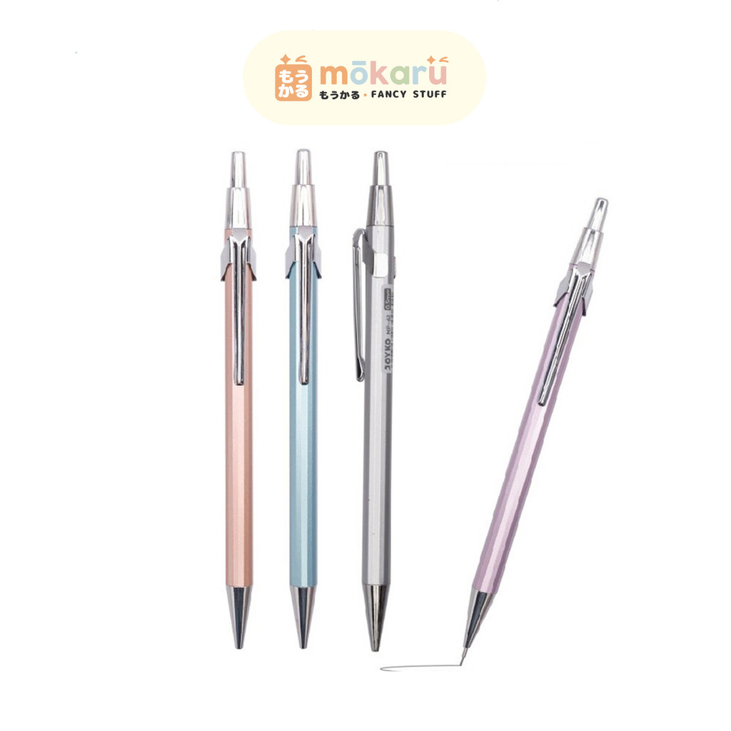 

Joyko Mechanical Pencil MP-62 Metal Body Elegan / Pensil Mekanik Logam 0.5mm Murah Berkualitas
