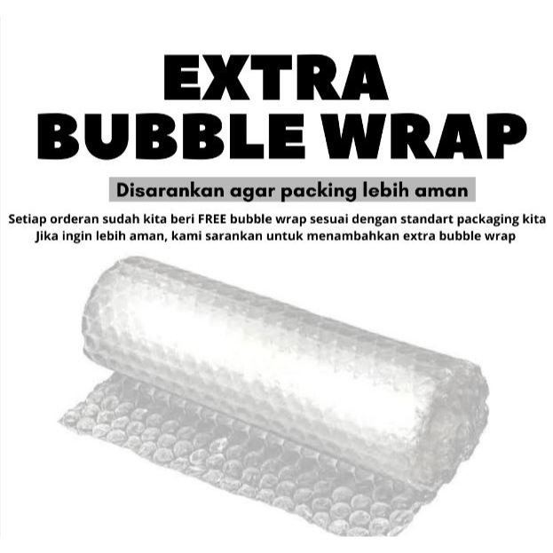 

[LIVE] EXTRA BUBBLE WRAP AGAR PACKINGAN LEBIH AMAN -UNTUK TG/CASSING/HARDCASE/SOFTCASE/DLL