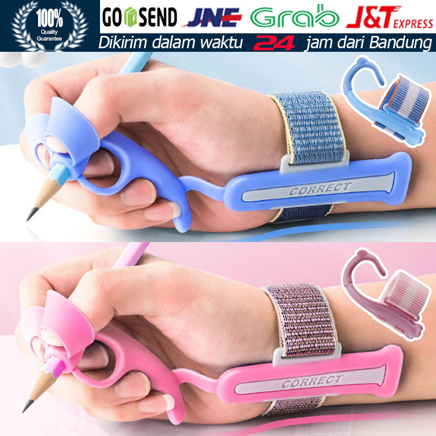 

Pencil Grip Alat Bantu Tulis Silikon Lembut untuk Anak / Pegangan Pensil Ergonomis 5 Jari / Membantu Koreksi Postur dan Belajar Menulis dengan Nyaman