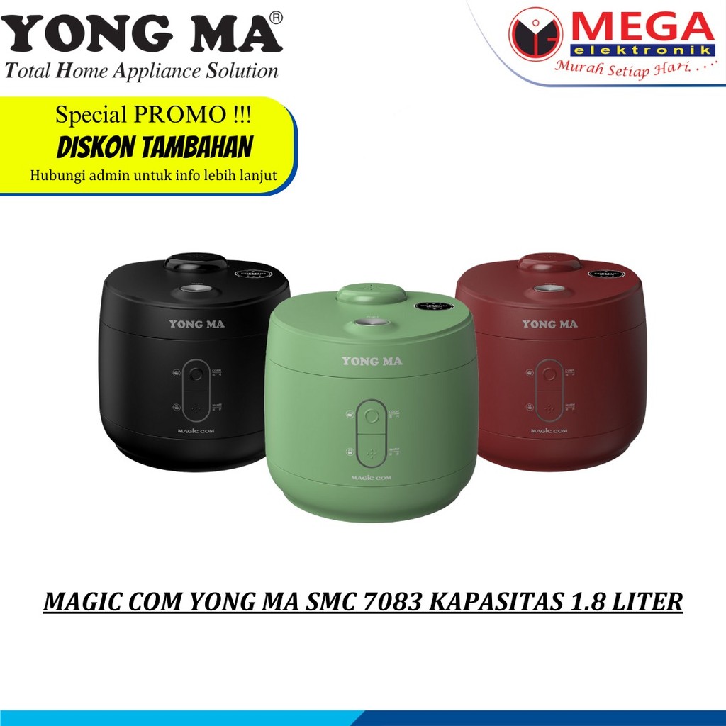 MAGIC COM YONG MA SMC 7083 KAPASITAS 1.8 LITER