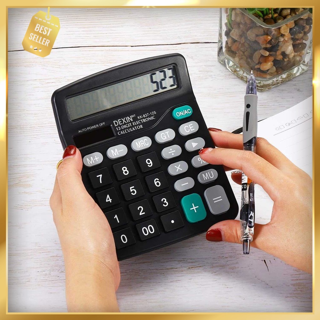 

DEXIN Kalkulator Elektronik Solar Calculator 12 Digit - KK-837-12S