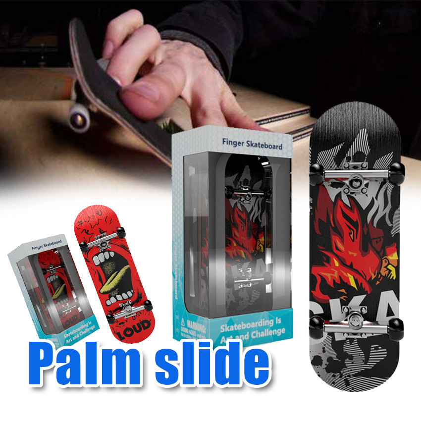 Wooden Finger Skateboard Maple Wood Dengan bantalan anti Mini Fingerboard Jari Mainan Anak Finger To