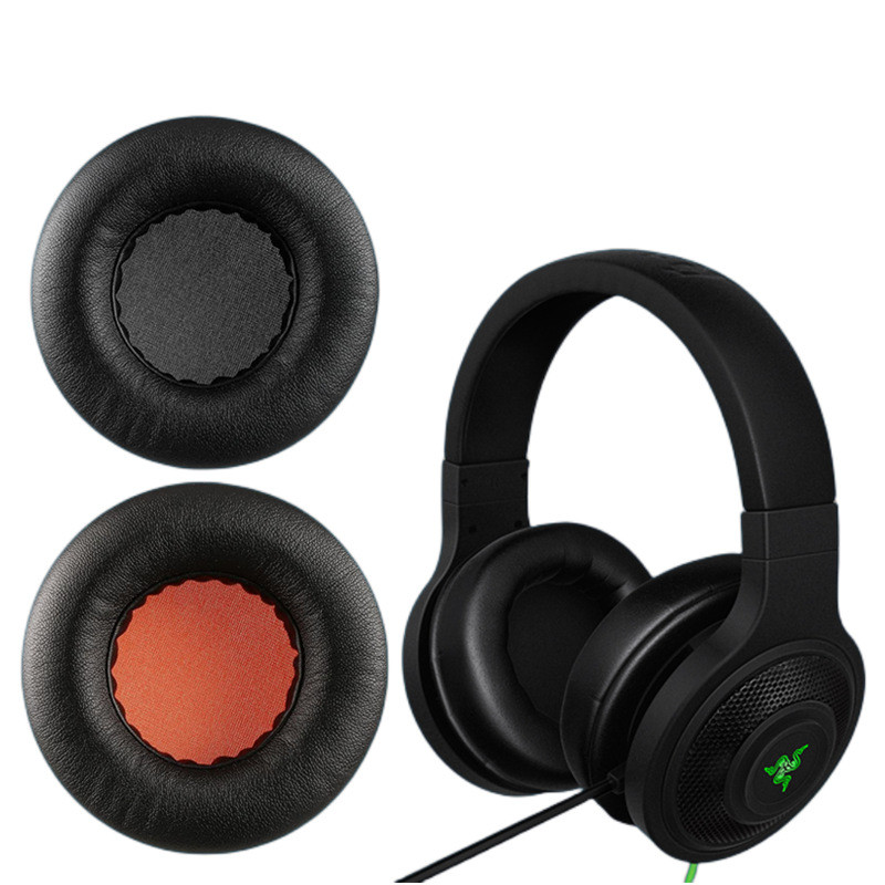 

1 Pair EarPads for Razer Kraken Pro V1 Pro2015 USB 7.1 Headphone Sleeve Sponge Leather Earmuff Replacement Accessories 90MM