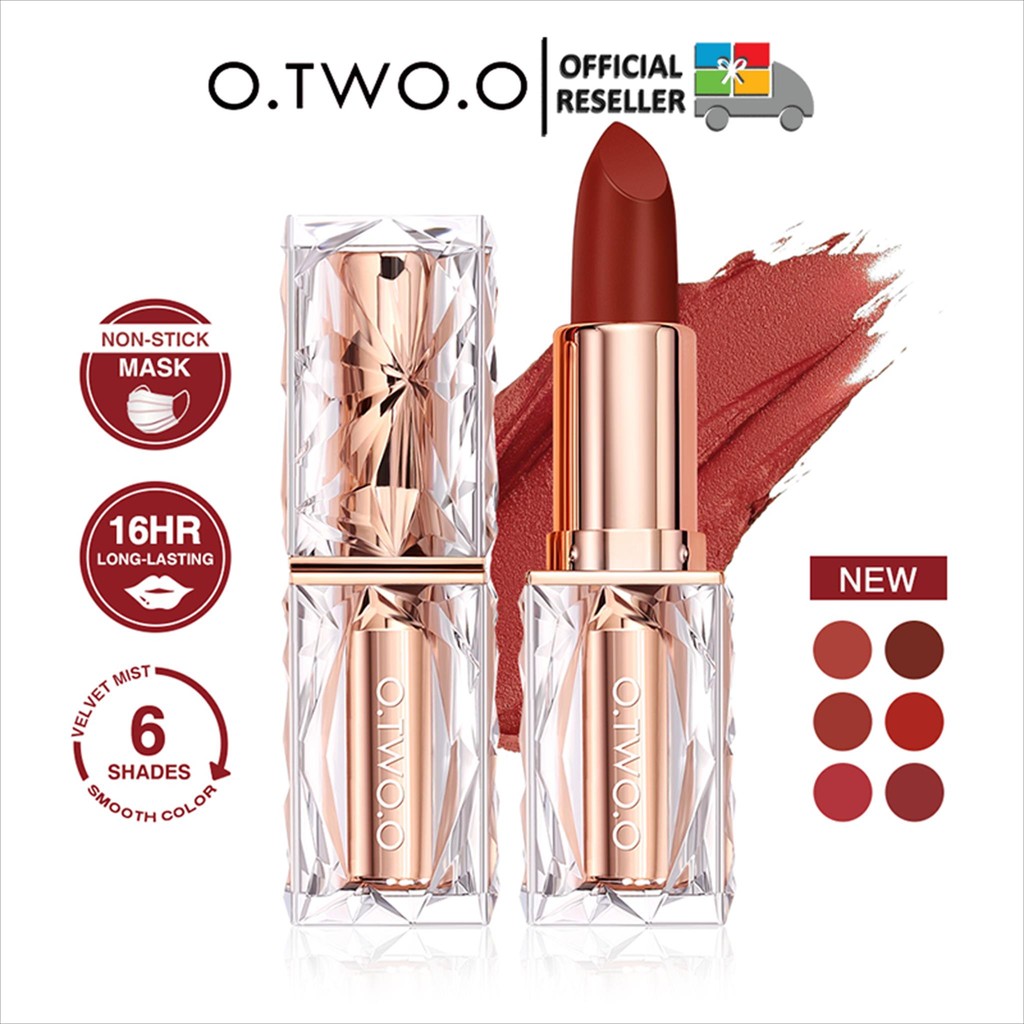 O.TWO.O Spun Gold Brocade Velver Lipstick Matte Long Lasting