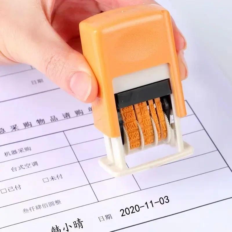 

Reusable Time Stamp DIY Hand Account Date Stamps Practical ABS Adjustable Universal Office Supplies