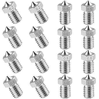 3D Printer E3D V5 Stainless steel Nozzle M6 Screw E3D-V5 1.75mm - 1mm -zk