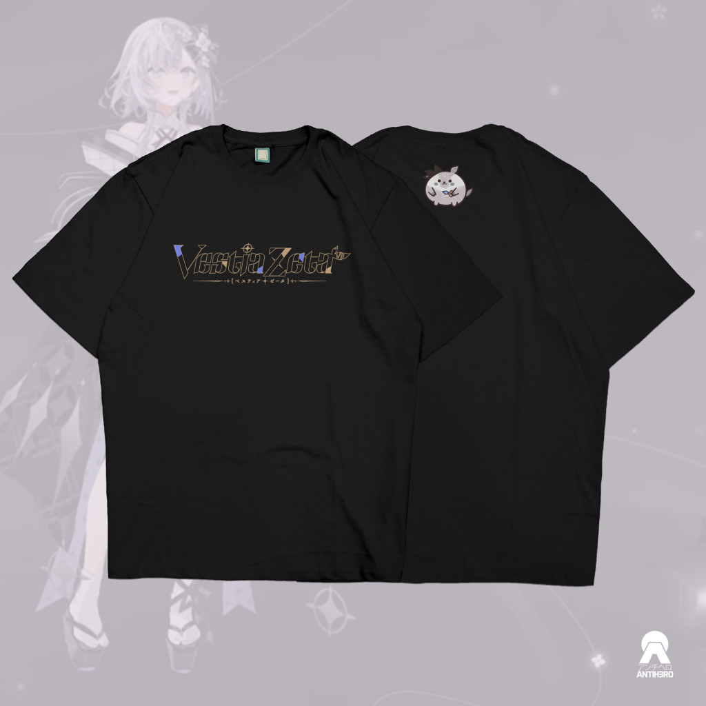 T-Shirt Kaos Baju skena cowok Vestia Zeta 2 slim fit  Atasan Baju Casual