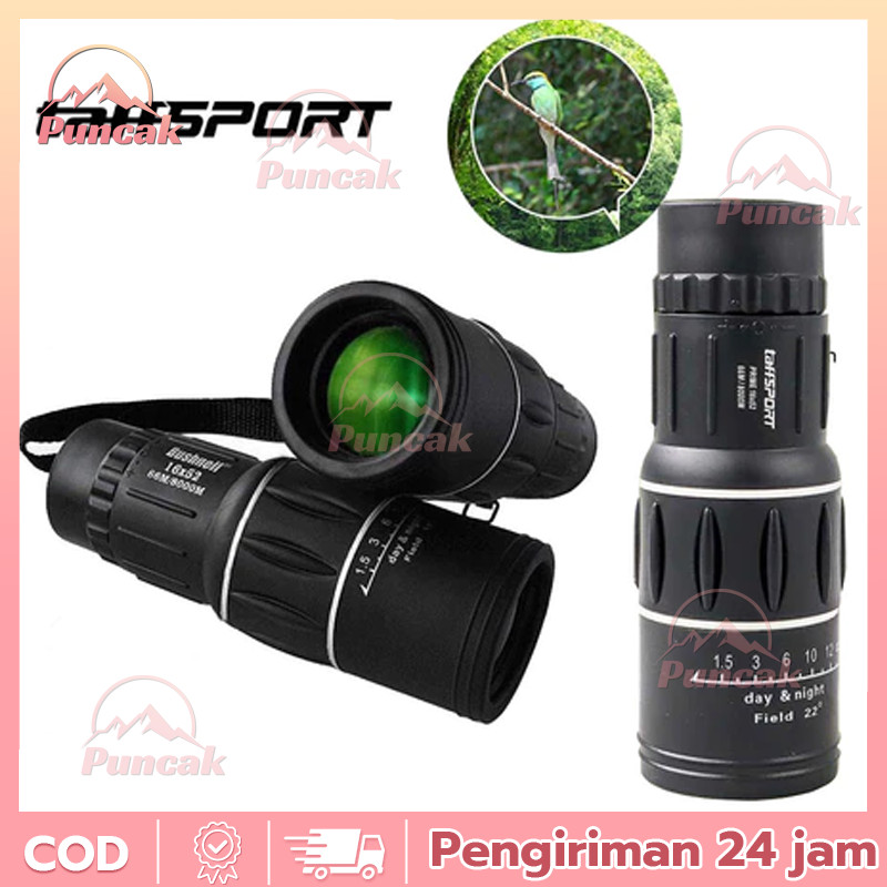 Teropong Jarak Jauh 10000 m Siang Malam Original Taffsport Asli Murah Teropong Jarak Jauh Monokular 