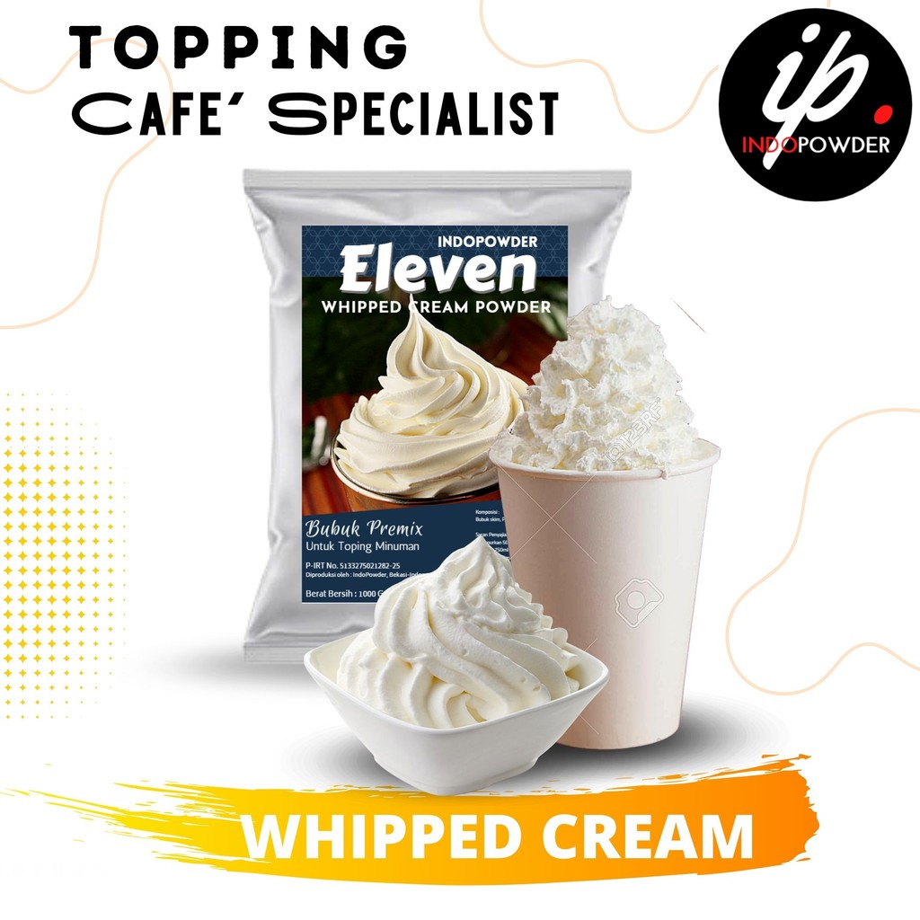 

IP Bogor - WHIPPED CREAM Bubuk 1Kg untuk Topping dan Bahan Tambahan Minuman