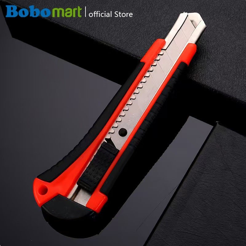 

(BOBOMART) CUTTER BESAR XL-750 PISAU KATER SILET PEMOTONG KERTAS 18MM PISAU CUTTER MURAH