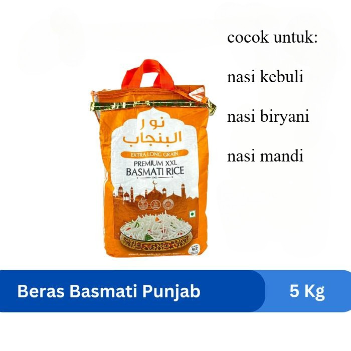 

Beras Basmati Noor Punjab 5 Kg / Rice, Food - Basmati Noor Punjab 5kg/ biryani / kebuli