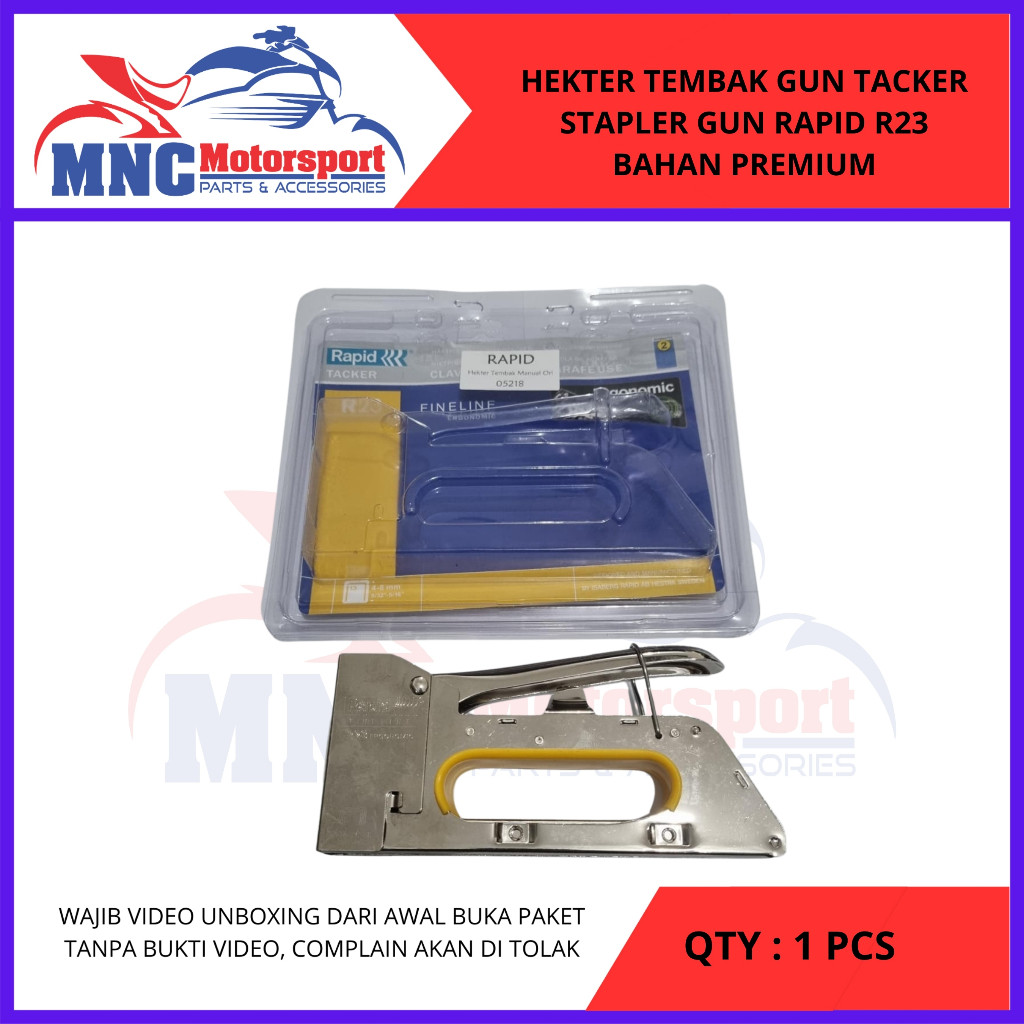 HEKTER TEMBAK RAPID R23 GUN TACKER STAPLER GUN BAHAN PREMIUM STAPLES