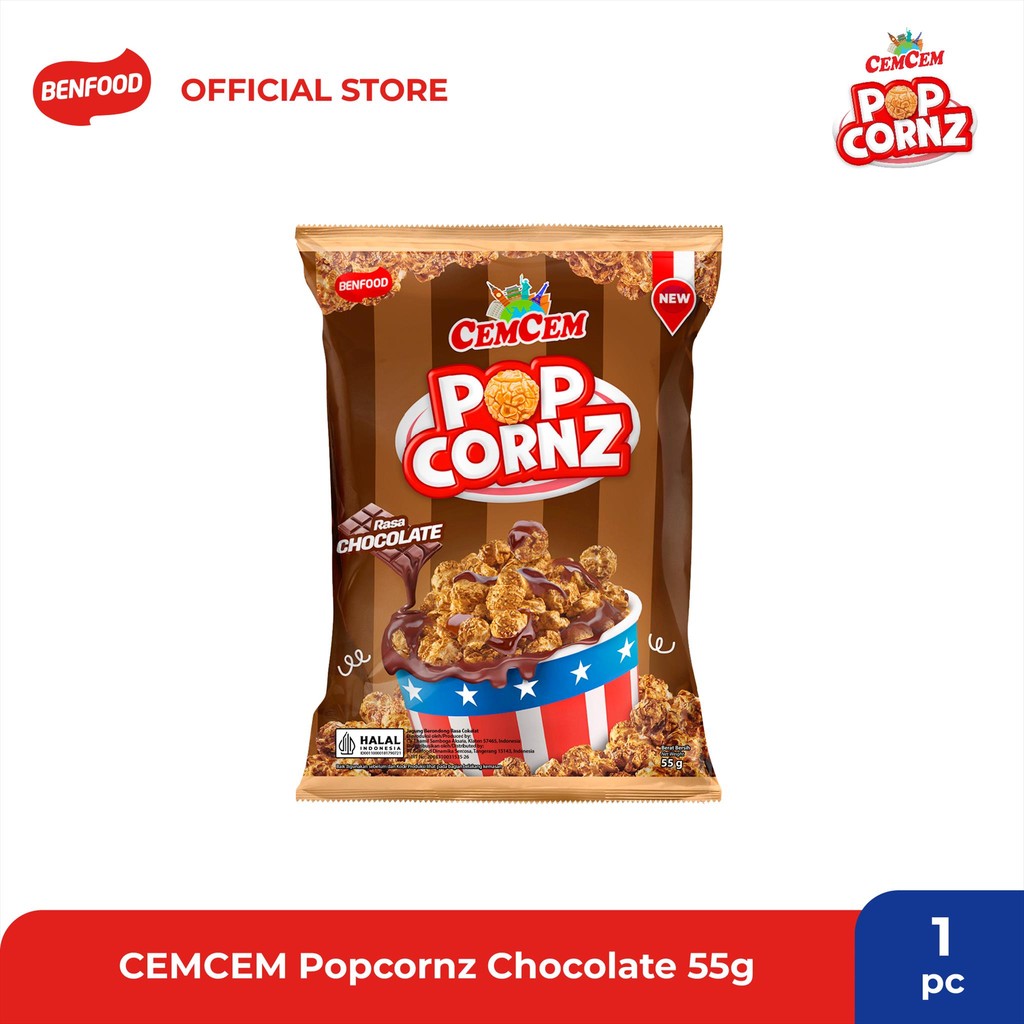 

Cemcem Popcornz Chocolate 55g