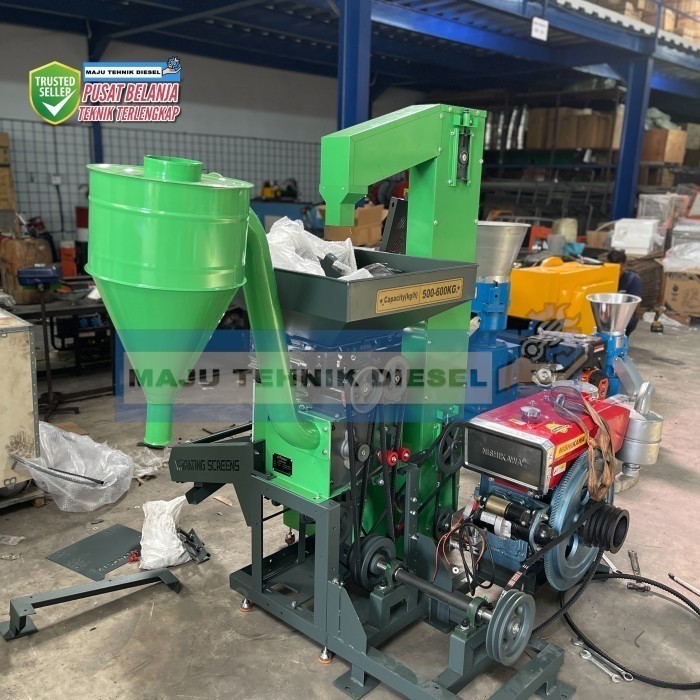 

Mesin Giling Padi Rice Mill Mahkota KD-650 PRO D Kapasitas 650 KG Fullset Siap Pakai - TANPA ELEVATOR