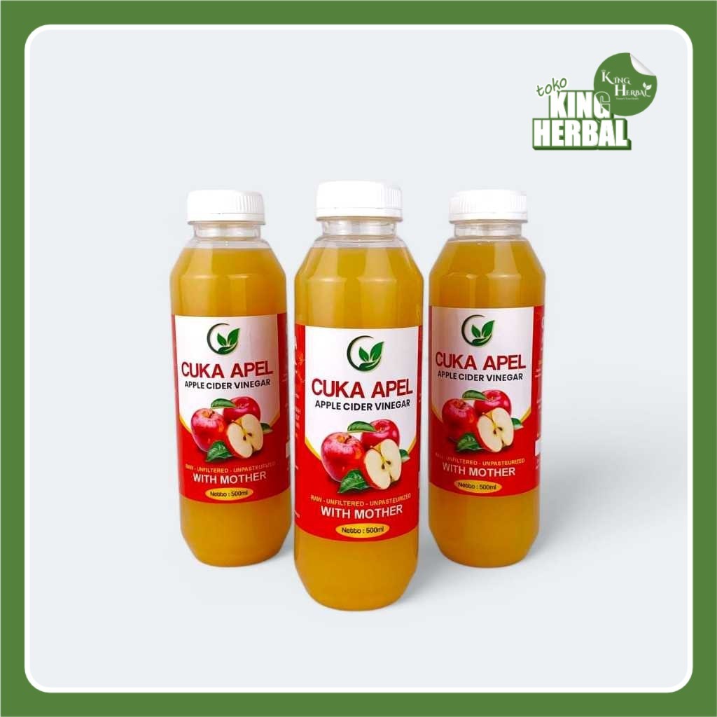 

Cuka Sari Apel Asam Lambung | Cuka Apel Organik Vinegar With Mother - Diet Detox Alami 500ml