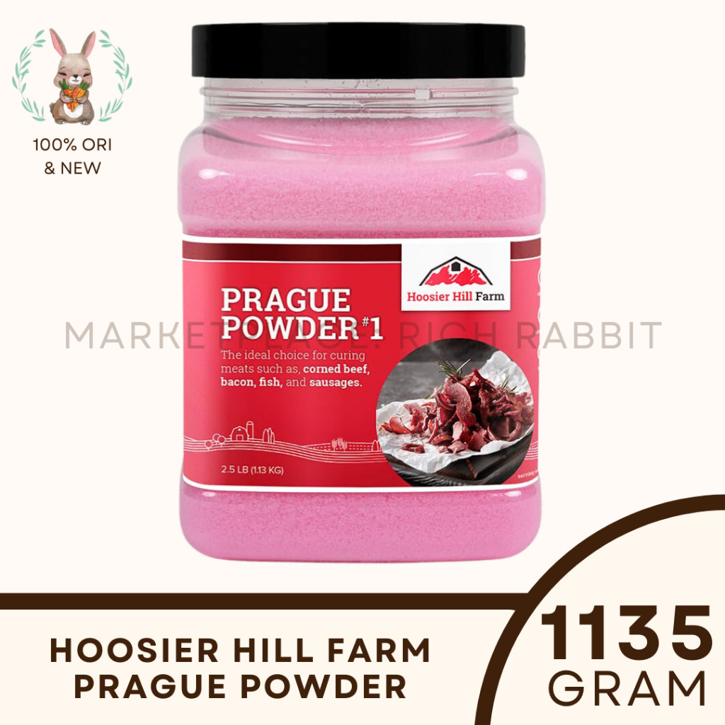 

Hoosier Hill Farm Prague Powder #1 Tinted Cure Pink Curing Salt Quick Cure Rich Rabbit 100% ORI USA 1135 Gram