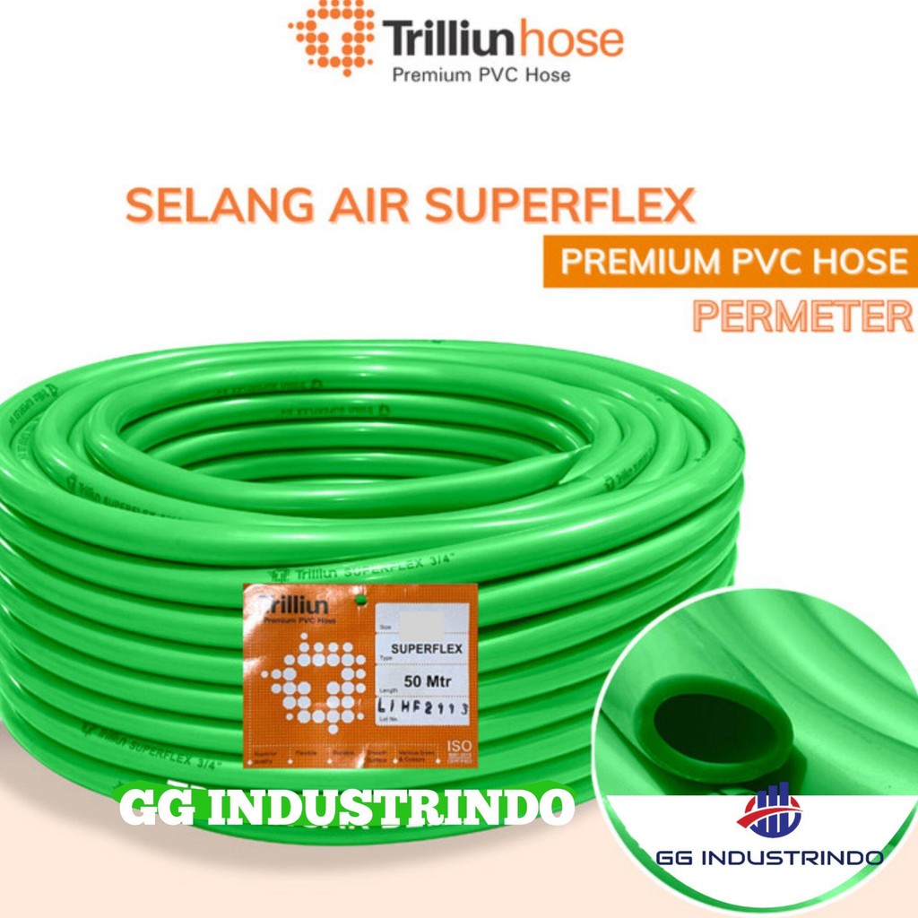 SELANG AIR TRILIUN SUPERFLEX UKURAN 1/2 INCH, SELANG AIR ELASTIS