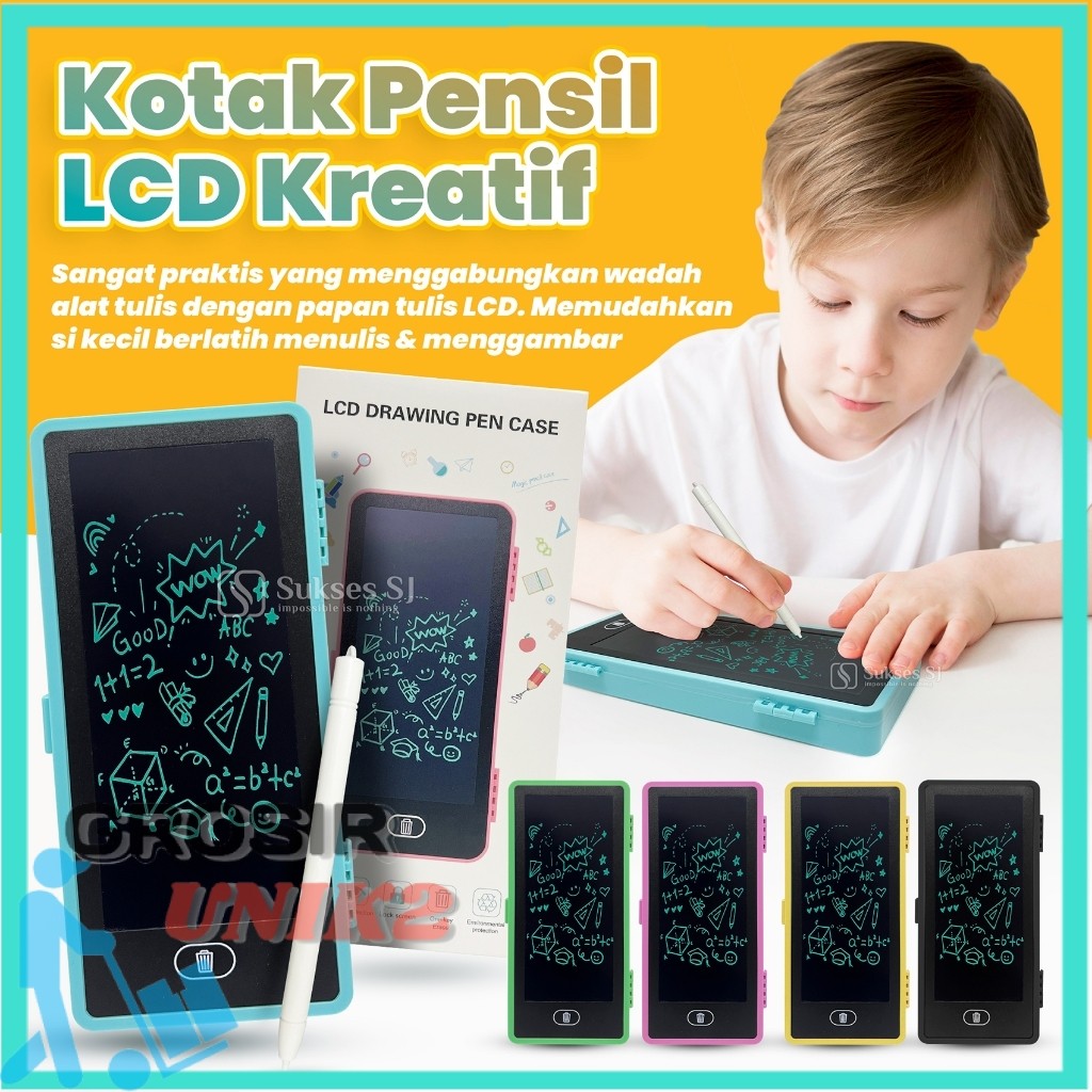 

Drawing Box Kotak Pensil Dan Papan Coret Kreatif Anak Dengan Digital Pad Edukasi