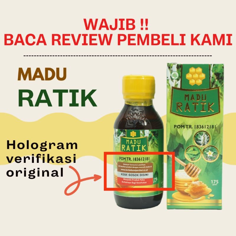 MADU RATIK HERBAL BPOM ORIGINAL ORI ASLI untuk rematik, nyeri sendi & tulang kesemutan kebas jari ka